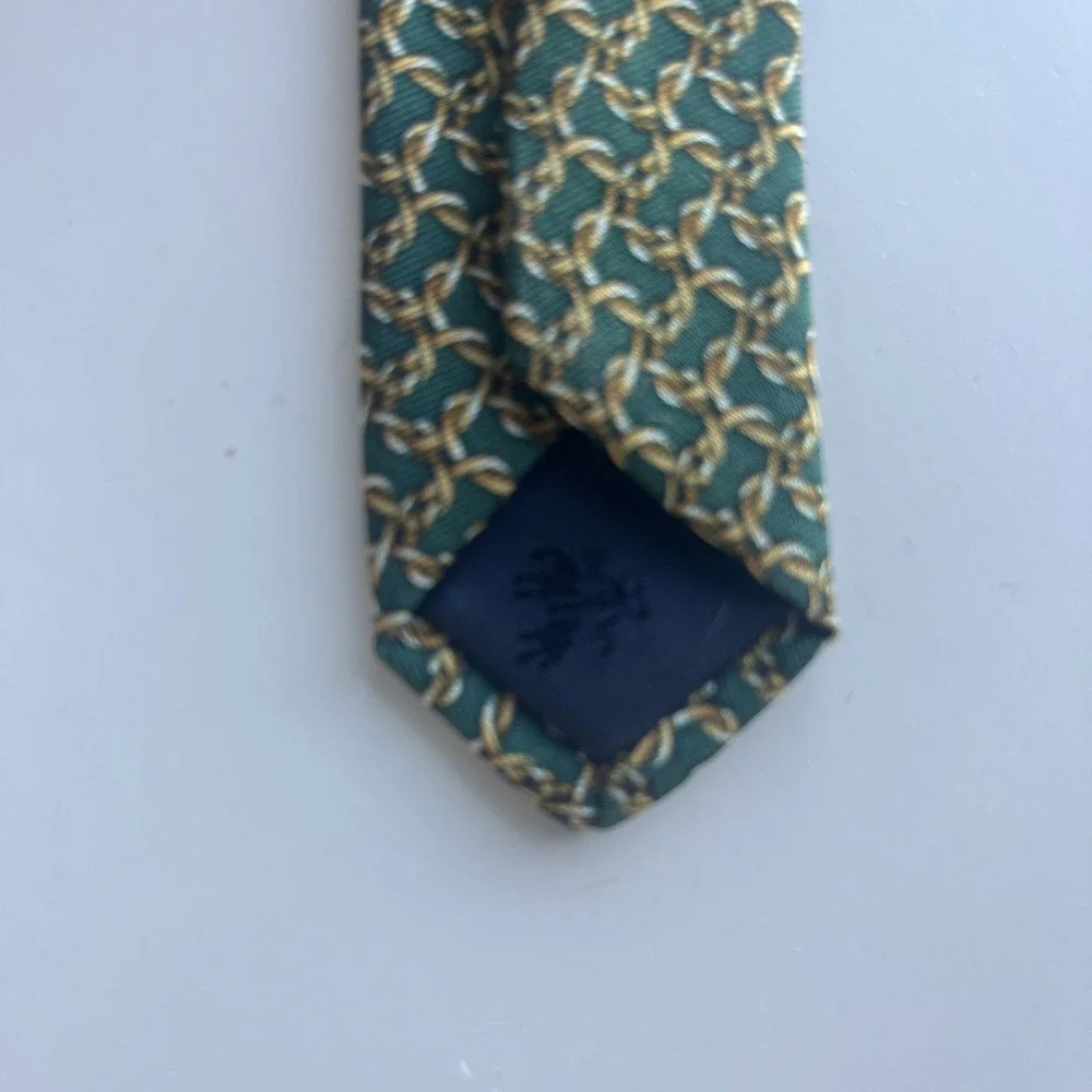 BROOKS BROTHERS Makers Green‎ Chain Link SILK TIE 57